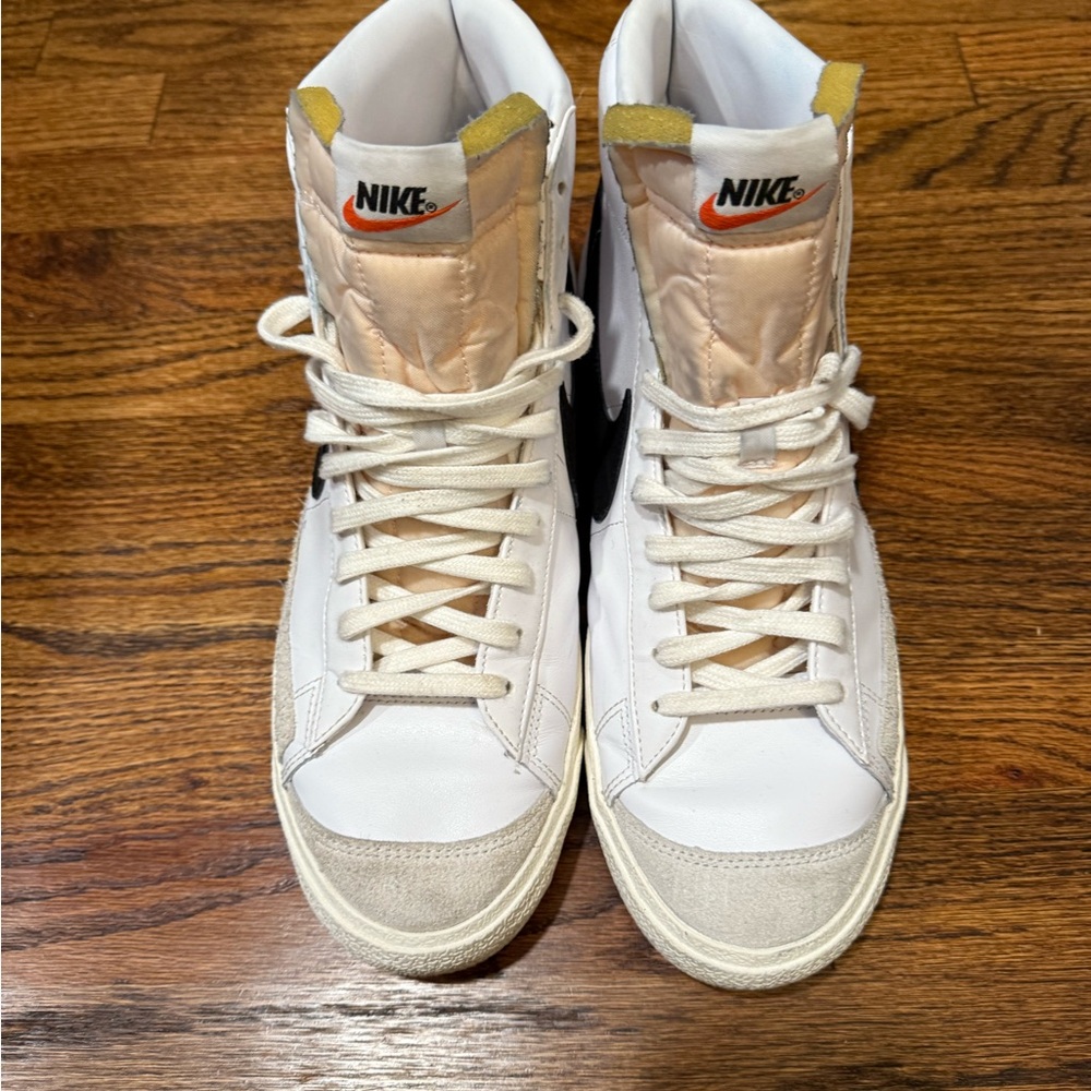 Lightly Used Size 12 - Nike Blazer Mid 77 Vintage White Black